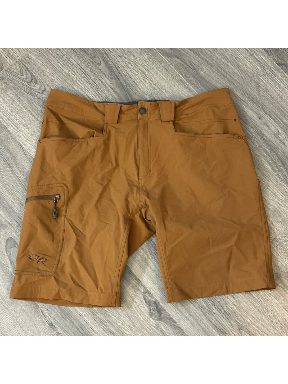 Outdoor Research Voodoo Shorts Mens 34 Brown Hiking Nylon Stretch Gorpcore